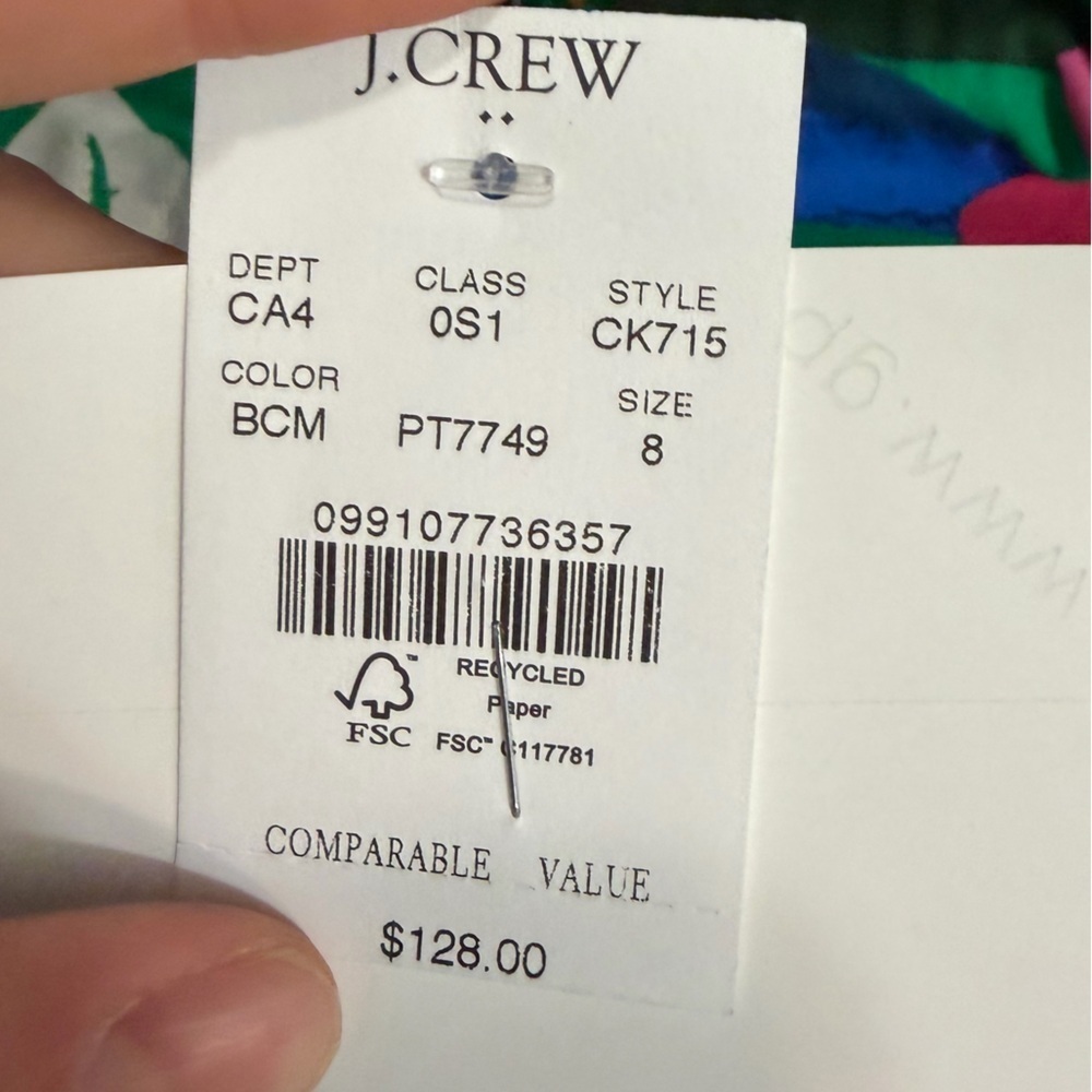 J crew Printed tiered halter midi dress - Picture 2 of 2